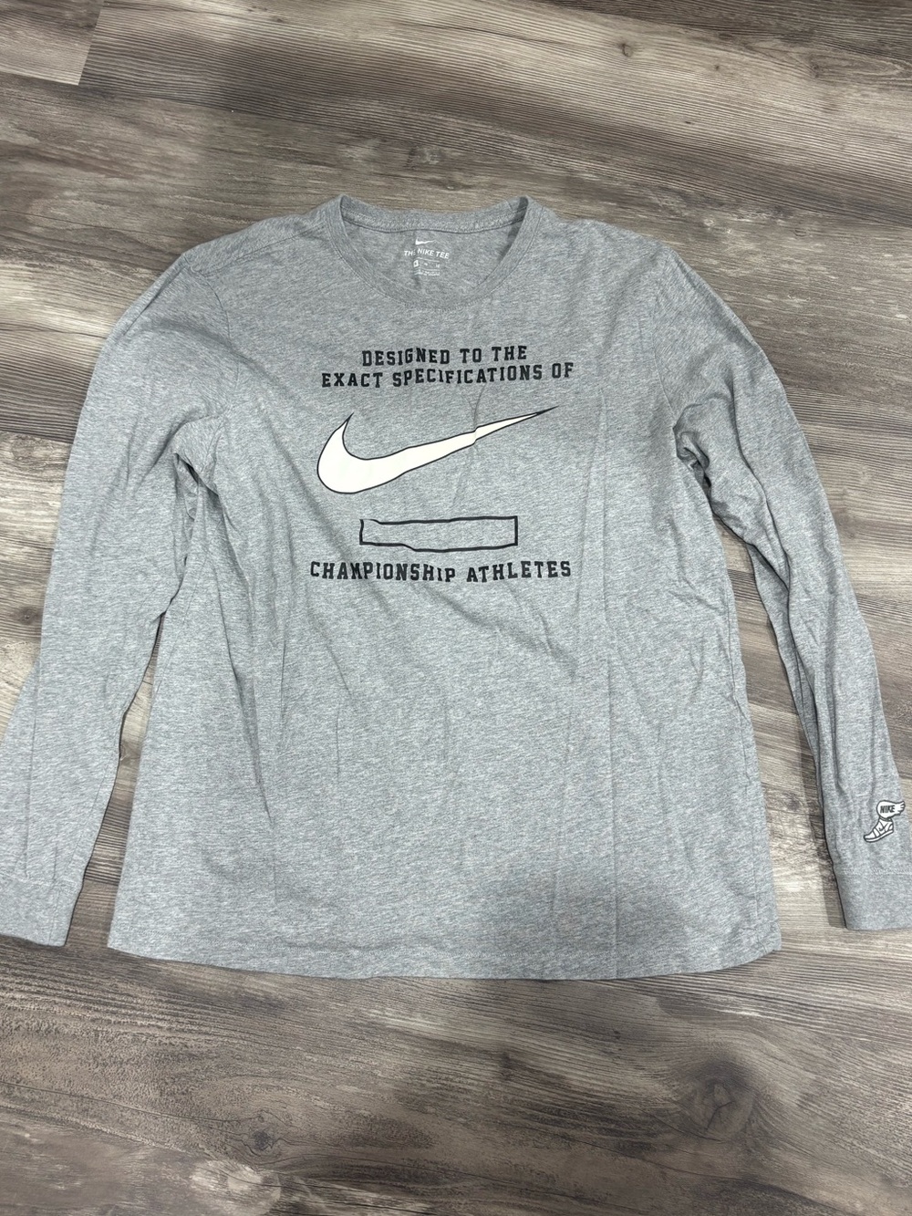 Nike Gray Long-Sleeve Tee